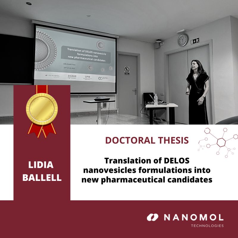 Translation of DELOS nanovesicles formulations into new pharmaceutical candidates by Lídia Ballell